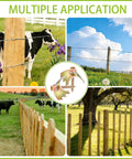 Heavy Duty Built Like A Tank Galvanized Wire Fence Staples One And Half Inch Rust Resistant Post Screws Bulk 100 Pack securing livestock fencing.