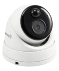 4K Ultra HD Indoor Outdoor Surveillance Camera With Night Vision Thermal Heat Sensing And Motion Detection For NVR Integration PoE Ready Dome Cam showcasing lens and sensors