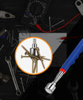 Extendable Magnetic Pickup Tool With 20 Lbs Lift 30 Inch Telescoping Magnet Stick for grabbing screws on black toolbox surface