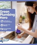 Heavy Duty Mini Sink Plunger For Kitchen And Bathroom Drains Hella Strong Bellows Design being used to unclog a sink.