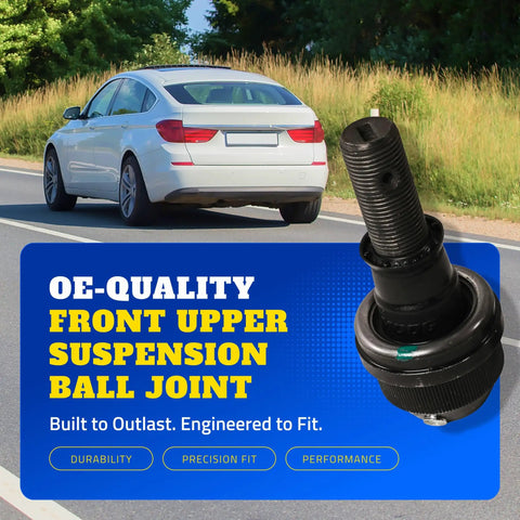 Front Suspension Track Bar For Ford F Series And Dodge Ram 2500 3500 Beefy Ball Joint And Greaseable Socket Delivers Axle Stability And Precise Fit For Smooth Rugged Rides. Front upper suspension ball joint