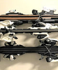 Beastly Heavy Duty Horizontal Ski Rack Wall Mount For Garage Storage Keeps Skis Poles And Snowboards Off The Floor Holds 3 Pairs