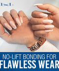 Non Acidic Nail Primer And Led Uv Bonding Solution For Killer Long Lasting Gel Polish And Acrylic Nail Adhesion Low Odor Gentle Prep Formula That Honestly Slaps And Keeps Your Manis Locked Down Tight Half Ounce Bottle with elegantly manicured hands, long gel nails.