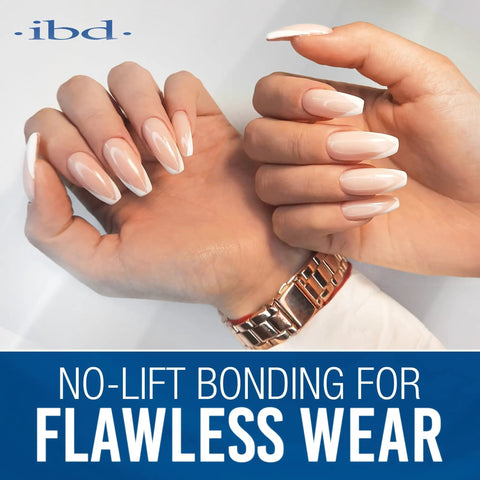 Non Acidic Nail Primer And Led Uv Bonding Solution For Killer Long Lasting Gel Polish And Acrylic Nail Adhesion Low Odor Gentle Prep Formula That Honestly Slaps And Keeps Your Manis Locked Down Tight Half Ounce Bottle with elegantly manicured hands, long gel nails.