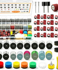 Pro 510pc Dremel Sanding Discs And Drums Wet Dry Kit With Hook Loop Sandpaper for various polishing tasks and jewelry making.