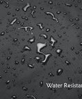 Close-up of water droplets on Heavy Duty 8ft Pool Table Cover Waterproof Fade Resistant Windproof Scratch Resistant Black