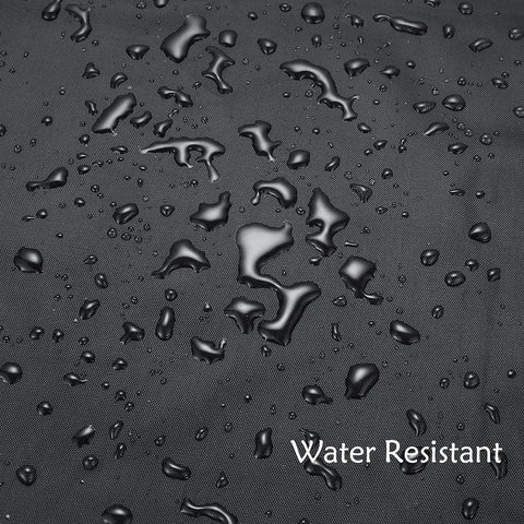 Close-up of water droplets on Heavy Duty 8ft Pool Table Cover Waterproof Fade Resistant Windproof Scratch Resistant Black