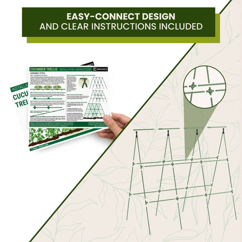 Easy assembly instructions for A Frame Garden Trellis For Raised Beds Ideal For Cucumbers Peas Zucchini Squash Tomatoes And More Built To Last