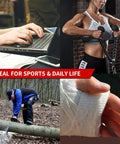 Breathable Wrist Straps For Sports And Everyday Relief High Support Wraps used in various activities like gym and typing.
