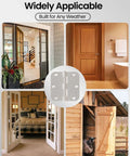 Image of 12 Pack Brushed Nickel Door Hinges 3.5 Inch Rounded With 5/8 Radius for a variety of interior and exterior door applications.