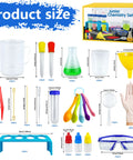 Hands On Lab Science Kit For Kids With 33 Pieces Of Beakers And Test Tubes, Fun Chemistry Experiments For Classroom Or Home display