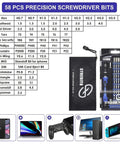 79 In 1 Magnetic Screwdriver Kit With 58 Bits And Anti Static Wrist Strap For Electronics Repair A Pro Grade Tool Set