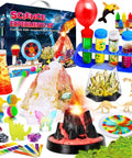260 Plus Kid-Friendly STEM Science Kit With Hands-On Chemistry Experiments, Volcano Eruptions, Gemstones, Educational Toy Set