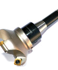 3.15 Inch Face Shell Mill Cutter With 5 Flutes, 45 Degree Cut, R8 Shank, Installed SEKT1204 Inserts for milling aluminum and steel