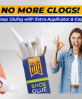 Heavy Duty Shoe Glue For Sole Repair And Waterproof Boot Adhesive With Cyanoacrylate Formula box and applicator shown.