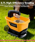 Cordless Seed Spreader For Lawn Care Pros And DIYers, 3.7L Capacity Spreader, Dewalt 20V Battery Compatible, Battery Not Included