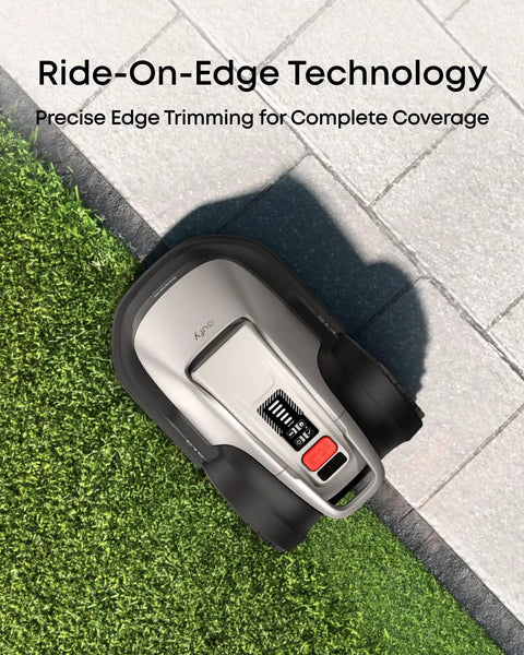 Robot Lawn Mower With Vision Navigation For 0.3 Acre Yards Hands Free Auto Mapping Wire Free Setup Multi Zone Management AI