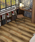 Peel And Stick Vinyl Flooring Roll 24In X 393In White Wood Planks, 64 Sq Ft Waterproof Self Adhesive Floor in a cozy home office