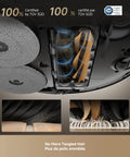 Underside of X50 Ultra Robot Vacuum And Mop With Auto Empty Dock And Self Cleaning Mop, detailing brushes and mop design.