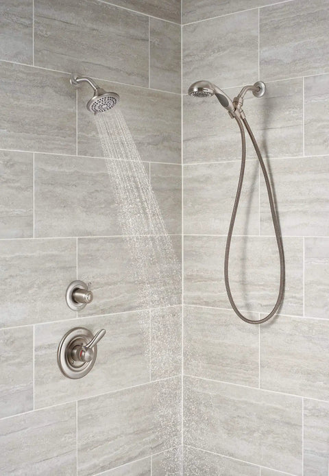 Three-Function Shower Diverter Trim Kit In Stainless Finish For Easy Water Control, DIY-Friendly, 3-Setting Handle, Trim Kit Only