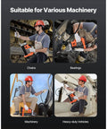 Workers using Cordless Grease Gun 80,000 PSI 20V Electric Tool Only on machinery and heavy-duty vehicles