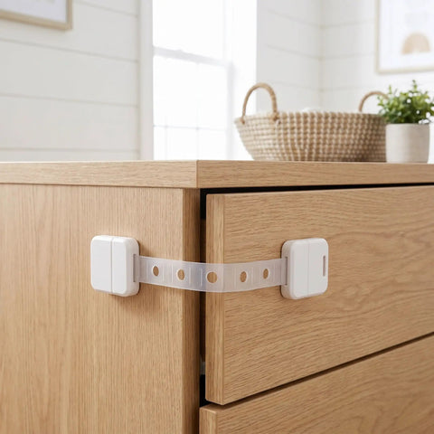 Adhesive Kid Proof Child Safe Cabinet Locks With Key For Cabinets Drawers And Doors Multi Purpose Latches For Kitchen Ovens Toilets And More