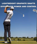 Single 7 Iron Golf Club For Men Right Handed Forgiving Design With Graphite Shaft And Easy Control Grip in golfer's swing