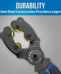 Rotary Duct And Tube Cutter For Large HDPE Ducts And Fiber Optic Lines Cuts 36 To 52 Millimeters With A Two Inch Maximum And Heavy Duty High Carbon Steel Blades For Clean Ringing, Built Tough And Ultra Reliable