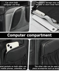 40L Outdoor Drone Backpack with DIY One Piece Partition, showing computer compartment with storage for devices and small items