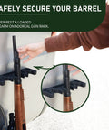 Heavy Duty Rubber Magnetic Gun Rack For Rifles And Shotguns Indoor Gun Safe Organizer Keeps Barrels Separated And Protected
