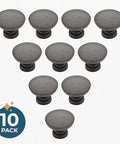 Fulton Soft Iron Round Cabinet Knobs 1.19 in, durable hardware for drawers, dresser, kitchen cabinet, doors, 10 pack Franklin Brass