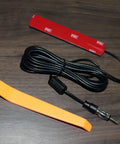AM FM Hidden Windshield Antenna For Cars And Trucks, Ultra Slim Mini Car Radio Antenna With 10 Ft Cable, Adhesive Mounting, 3M tape