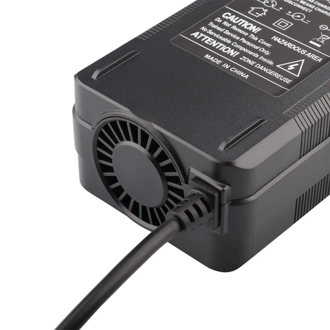 54.6V 3A Charger For 48V Li-Ion Battery Packs 7.5Ah To 25Ah, 5.5x2.5mm DC Output, Worldwide 100-240VAC Input, Auto Shutoff On Full, Red Charging Light, Green Full Light, Go-To Replacement Charger For E-Bikes Scooters