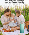 22 Oz Double Wall Insulated Stainless Steel Breast Milk Cooler Bottle For Nurses Keep It Chill Straight Up Fresher Formula Portable Travel Nursing Storage Flask Game Changer on picnic with family.