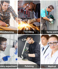 Anti-Fog Safety Goggles For Lab And Industrial Use HD Clear Eye Protection in various work environments like woodworking and grinding