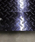 Close-up of Heavy Duty Industrial Floor Scale platform with black diamond plate design for 40 X 40 Inch weighing surface.