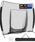 7 By 7 Ft Baseball And Softball Batting Net For Practice Hitting And Pitching, Quick Setup Portable Net With Carry Bag
