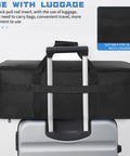 Large Travel Gig Bag For Cables And DJ Gear With Separate Compartments And Mesh Pockets Laptop Case Organizer on luggage