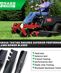 Mulching Blades For Toro Time Cutter 50 Inch Deck Zero Turn Mower Compatible With MX5000 MX5050 MX5060 SS5000 testing diagram