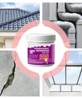 Hella Clear Invisible Waterproof Coating Spray For Walls And Roofs showing application on roofs, pipes, cement cracks, and skylight.