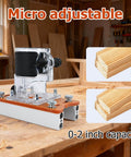 Pro Grade 2-In-1 Router Jig For Slotting And Positioning with Heavy Duty Aluminum Adjustable Bracket, 0-2 Inch Capacity