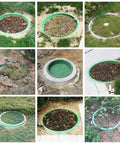 Installed 20 Inch Lawn Manhole Cover Set 4 Piece Resin Concealed Inspection Covers For Parks Gardens And Residential Areas Durable Outdoor Drainage Solution Ideal For Lawn And Gardens Installations