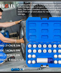 All In One 23 Piece Wheel Lock Nut Key Kit For VW And Audi Vehicles with open case showing socket set and tools