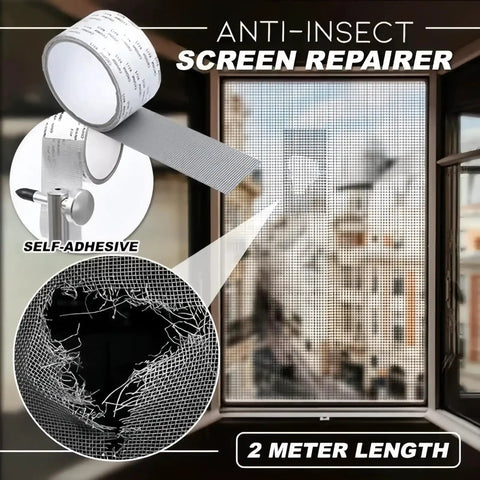 Heavy Duty Adhesive Window Screen Repair Tape Kit Patch For Tears And Holes In Doors And Windows Waterproof Fiberglass Mesh