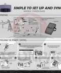 Setup instructions for 2-Pack Universal Garage Door Opener Remote For Sears Craftsman LiftMaster And Chamberlain Systems