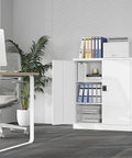 Beefy Heavy Duty Metal Storage Cabinet With Lockable Doors And Two Adjustable Shelves 36 Inch Steel Tool Cabinet in office