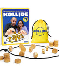 Magnetic Strategy Party Board Game For Family Night with 20 magnets, rope, yellow carrying bag, and game box