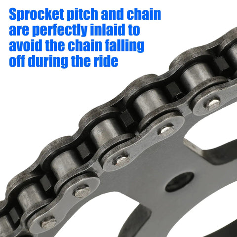 coleman mini bike chain QYMOTO 90-Link 420 for CT200U Carkart Fit for Baja Motorsports Mini Bike MB165 MB200 (Heat How to Tighten A Minibike