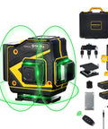 Floor Laser Level Self Leveling With 3x360 Green Beam Cross Lines For Boss Level Squaring On Floors Walls And Ceilings