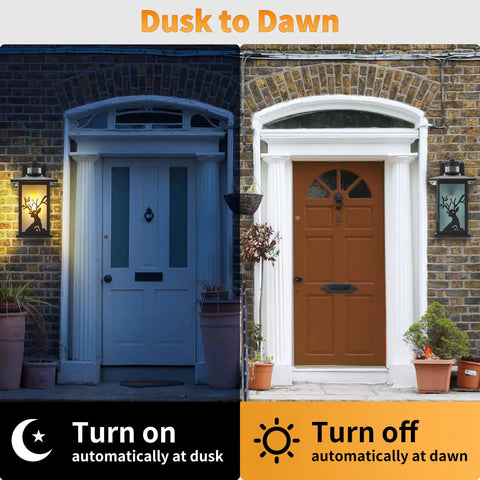 2 Pack Outdoor Wall Sconce Lights With Motion Sensor And Dusk To Dawn Waterproof Exterior Porch Garage Patio Lanterns With Toughened Glass Shade And E26 Socket Bright Yet Energy Smart Easy Install